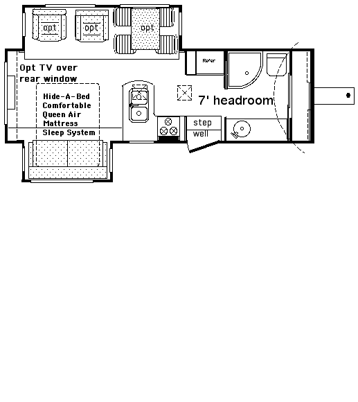 Travel Bug Fifthwheel 24 Floorplan